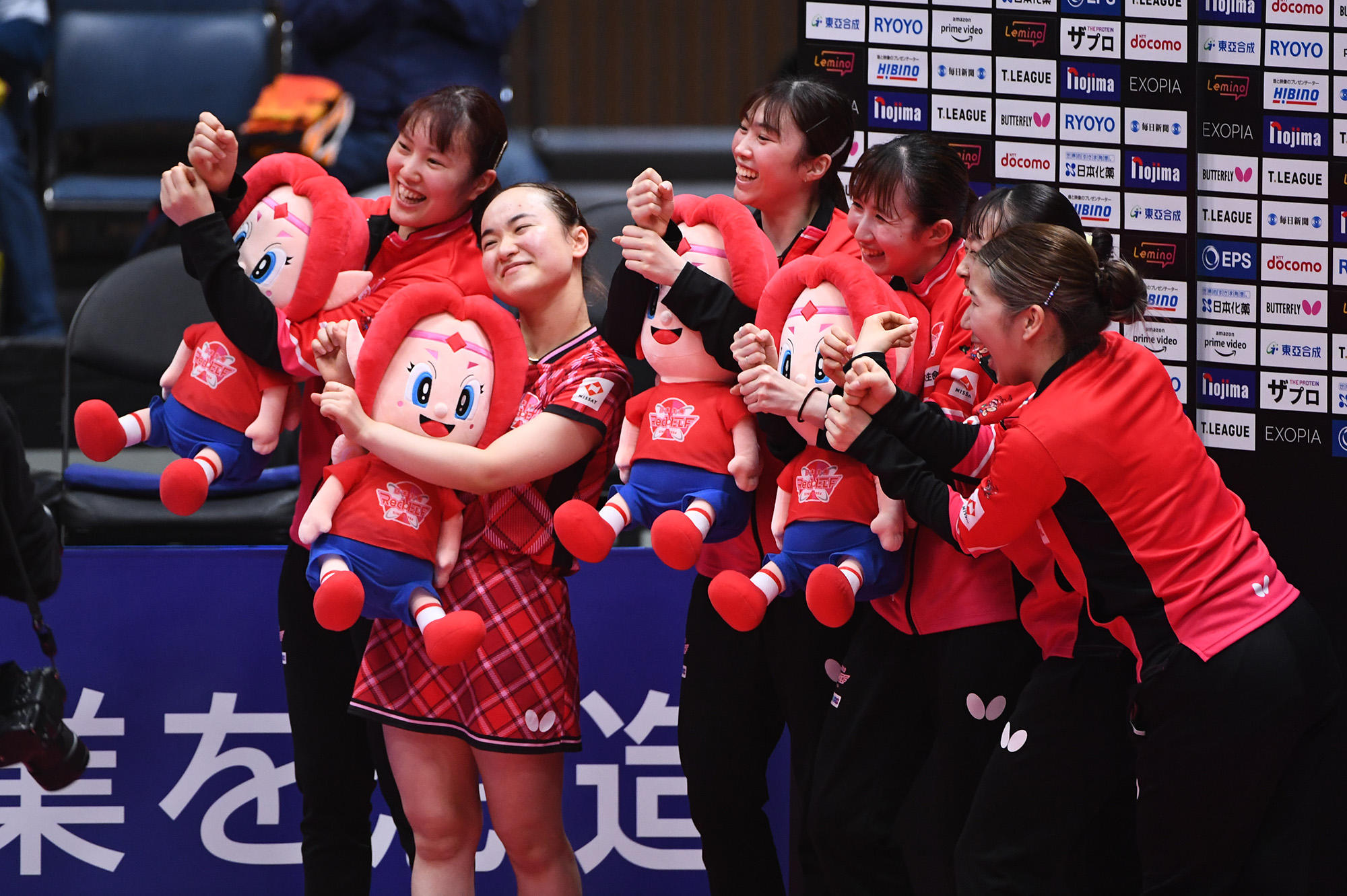 卓球　Tリーグ　日本生命レッドエルフ　早田ひな　応援タオル　2枚セット 卓球】早田ひながTリーグ欠場 中国選手と1時間超を戦った試合